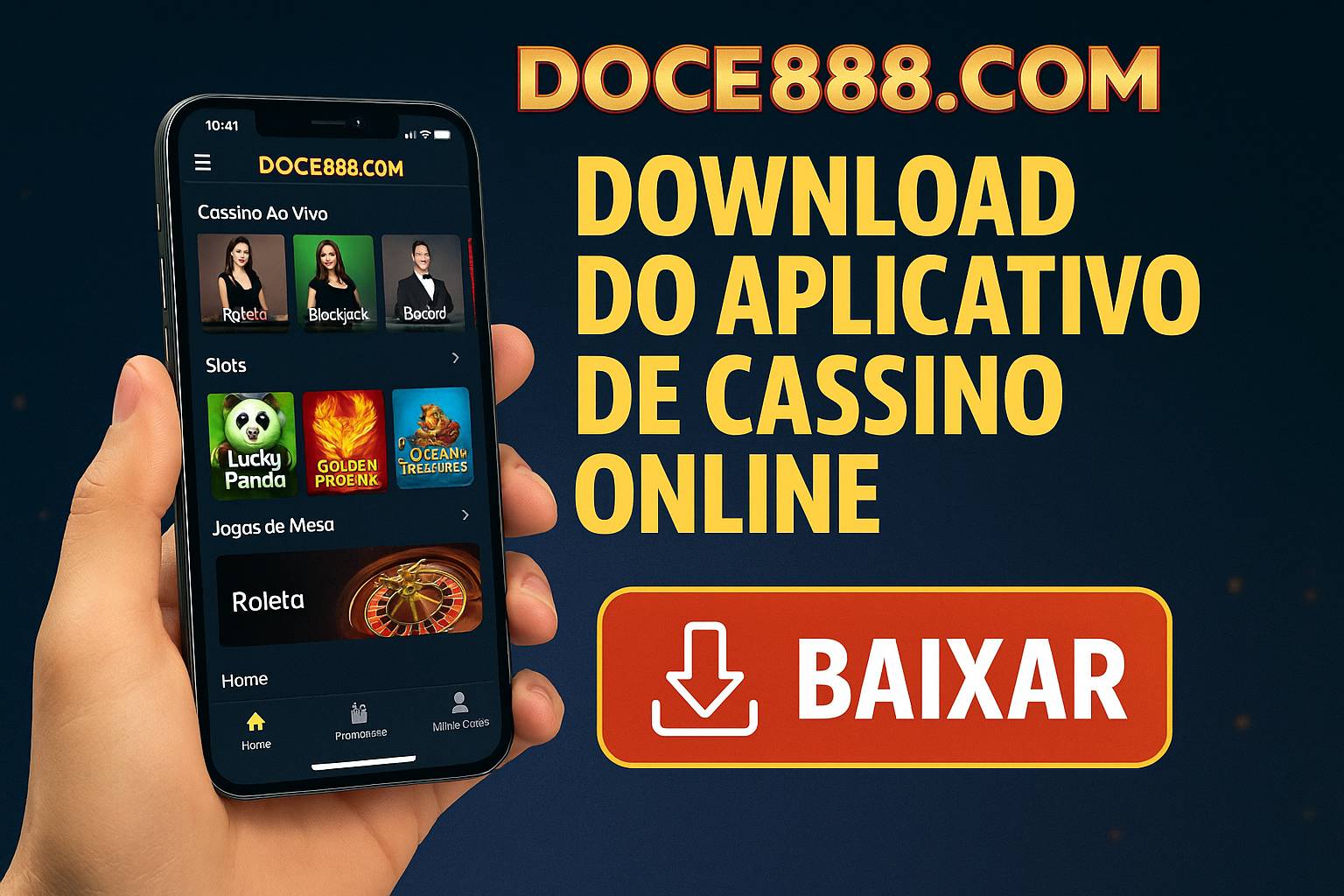 Baixar o DOCE888.COM Cassino App