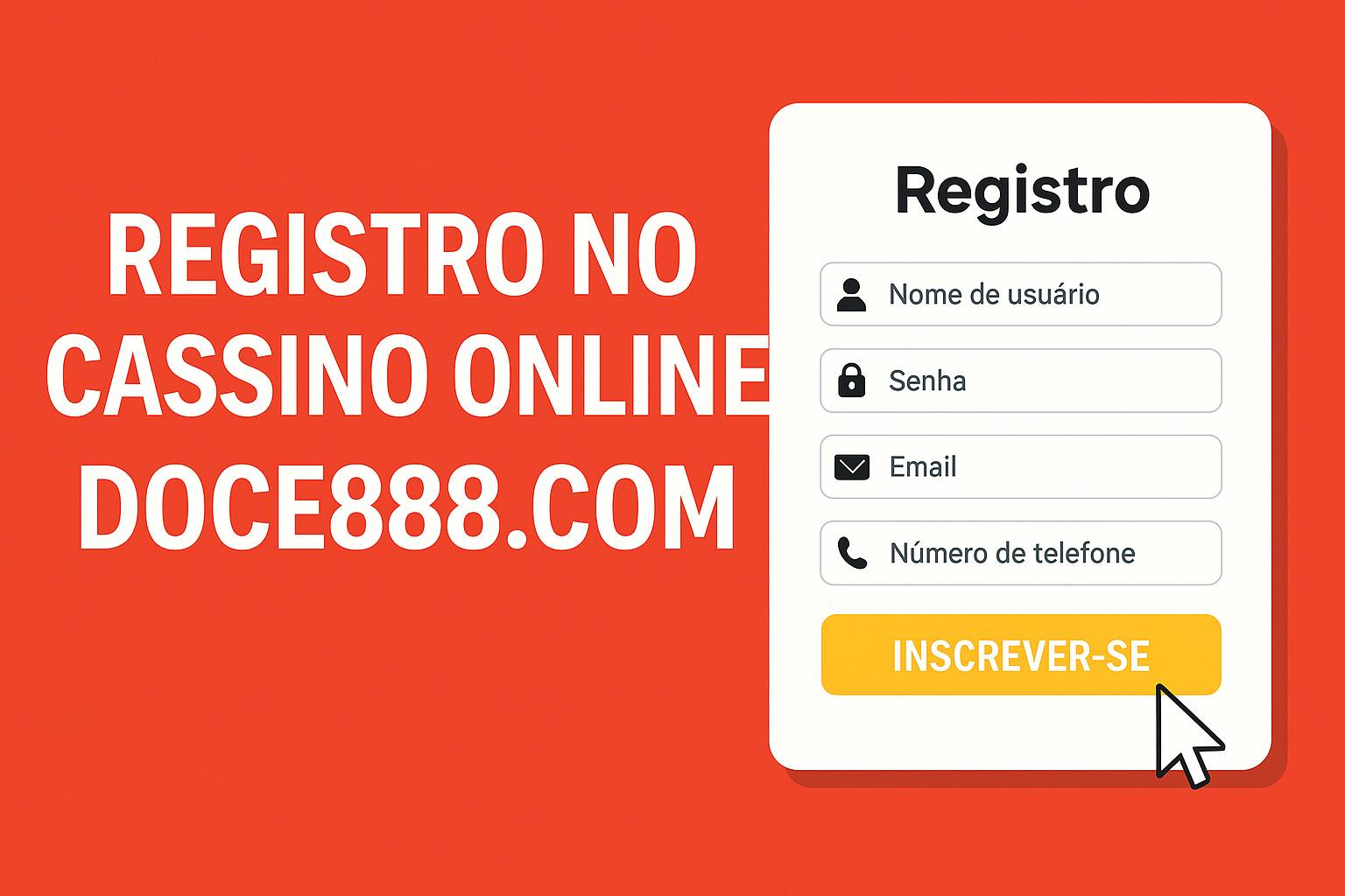 Não Perca tempo, o rRgistro na site DOCE888.COM
